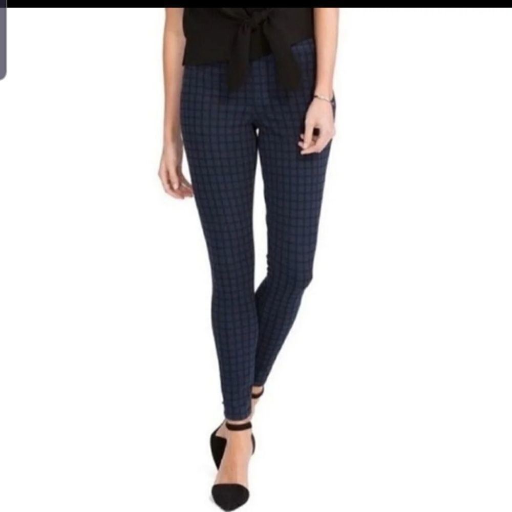 SPANX JEAN-ISH SHAPING LEGGINGS LAPIS NIGHT CHECK sz small